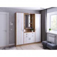 Прихожая Татьяна дуб вотан/анкор белый ЛДСП Премиум Прихожая Татьяна дуб вотан/анкор белый ЛДСП Премиум