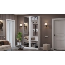 Агата секция комбинированная 1130*397*2300 белый Агата секция комбинированная 1130*397*2300 белый