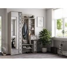 Прихожая Шанель ясень белый/ясень темный фп БТС Прихожая Шанель ясень белый/ясень темный фп БТС