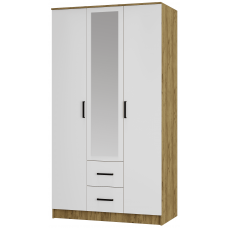 Евро шкаф 3-х ств. ШК-06 крафт/белый БТС код 58