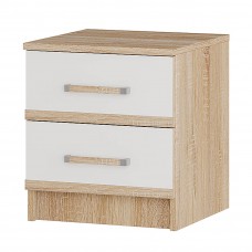 Сакура тумба прикроватная дуб сонома/белый БТС Сакура тумба прикроватная дуб сонома/белый БТС