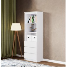 Стеллаж «Мадера», 604×370×1800 мм, цвет белый Стеллаж «Мадера», 604×370×1800 мм, цвет белый