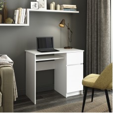 Стол письменный «Мадера», правый, 900×500×770 мм, цвет белый Стол письменный «Мадера», правый, 900×500×770 мм, цвет белый